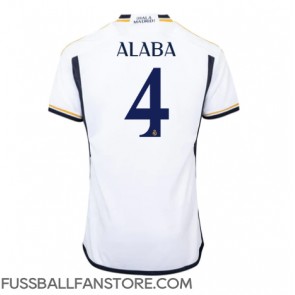 Real Madrid David Alaba #4 Replik Heimtrikot 2023-24 Kurzarm